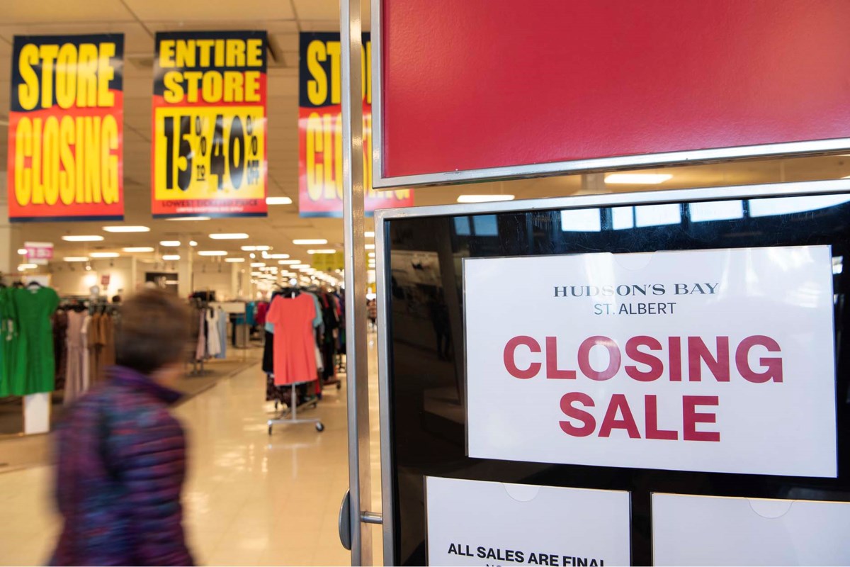 Liquidation sale begins at Hudson’s Bay