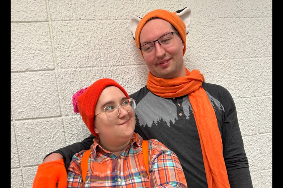 Katya Mieranski and Tanner Arnold   are buddies in The Amazing Race - Christmas Edition taking place at St. Albert United Church on Dec. 6 and 7.