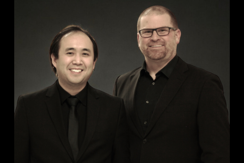 ESO musicians Ewald Cheung (left) and Ethan Filner often partner to perform duo classical masterpieces. Cheung will be playing at St. Albert's Plaza Series on Aug. 15 although Filner had to bow out. 