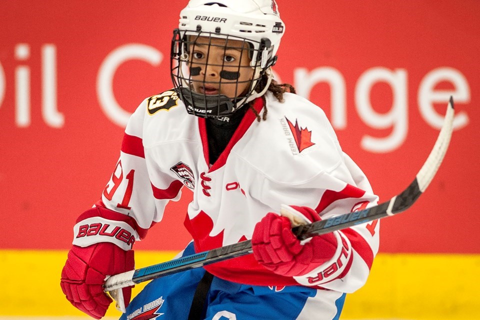 McIntyre playing for Team Brick at the 2019 Brick Invitational Novice Tournament. DAN RIEDLHUBER/St. Albert Gazette