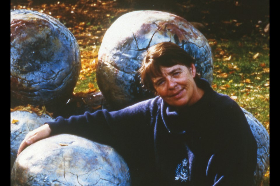 A young Elke Blodgett displays her timeless, otherworldly pottery. A retrospective of her art and life titled Fire in Her Hands opens at the Art Gallery of St. Albert on Thursday, July 11.