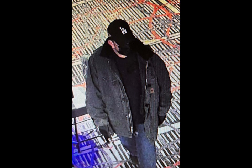WANTED FOR ROBBERY — The St. Albert RCMP are looking for information on this man who performed an armed robbery of the Century Casino on Nov. 12, 2023. RCMP/Photo