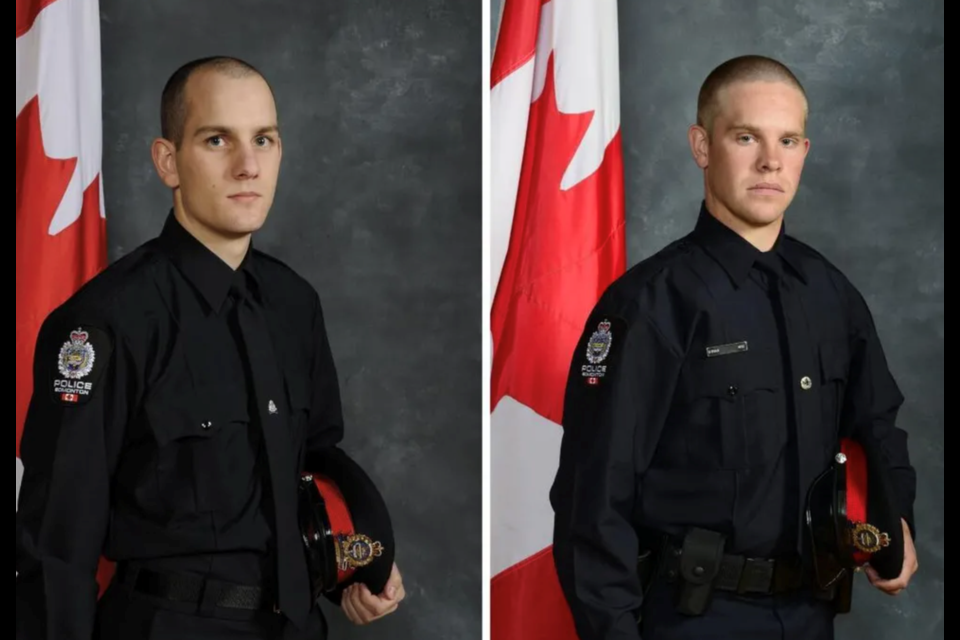 Const. Travis Jordan and Const. Brett Ryan were killed on March 16 by a 16-year-old boy.