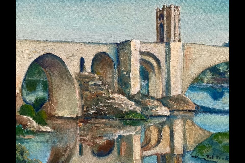 Bridge at Besato in Spain by Pat Trudeau 