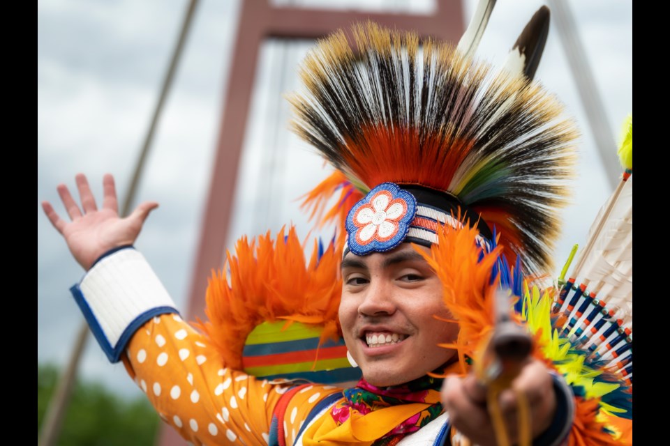 Indigenous dancer/storyteller Darrell Brertton Jr. will perform Ahkameyimok at the International Children's Festival of the Arts on May 29 to June 1.