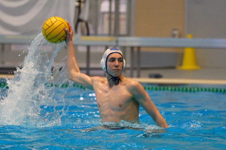 Grade 11 Paul Kane water polo player Nandor Voros at the U17 championship games in Montreal. SUPPLIED/Gary Wong