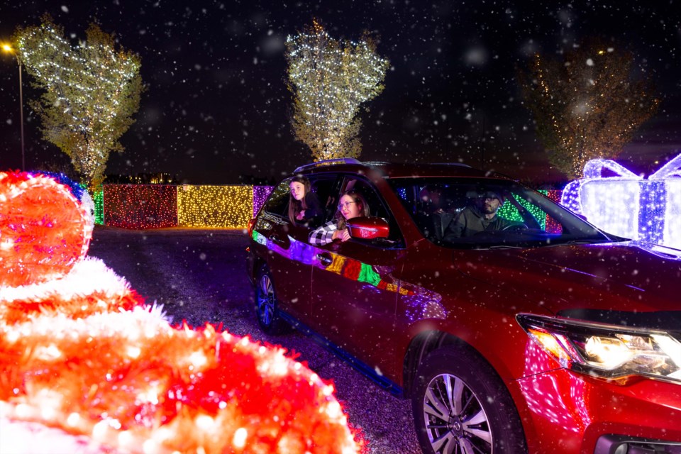 The family-friendly Borealis Lights is a new drive-thru light extrravaganza featured at Kinsmen RV Park on Riel Drive. It is open until Jan. 8, 2023.