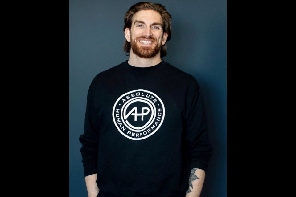 Taylor Burns, a former pitcher, is the founder of Absolute Human Performance. SUPPLIED/Taylor Burns
