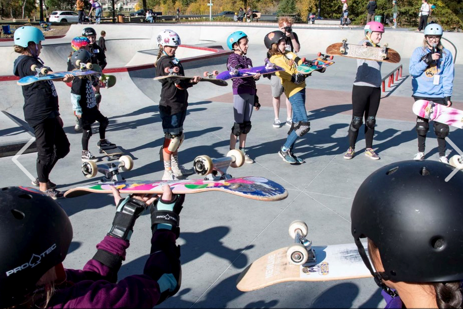 Skateboarders practise their skills at The Ambush at Woodlands Skatepark on Sept. 24, 2022. BRUCE EDWARDS/St. Albert Gazette