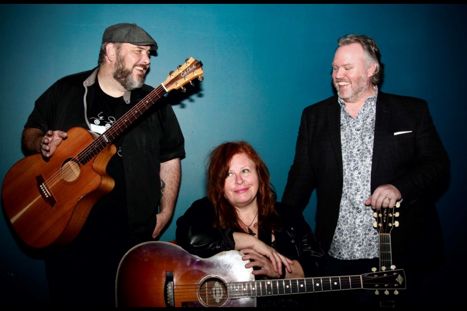 Roots and blues artists Lloyd Spiegel, Suzie Vinnick and Charlie A'Court join forces for a kitchen-style party on Saturday, April 8at the Arden Theatre. DAVID WIEWEL