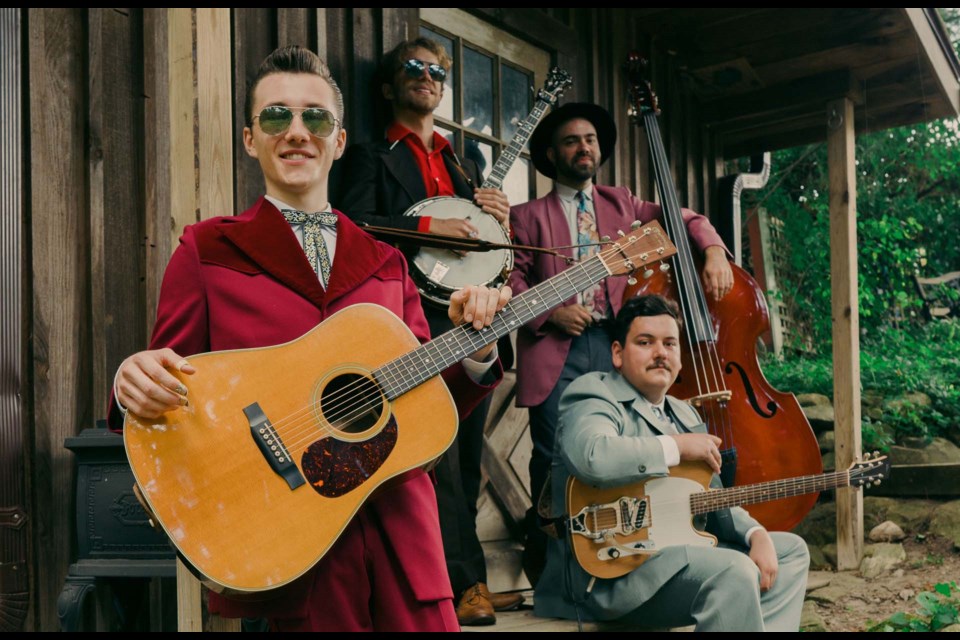 Jake Vaadeland and the Sturgeon River Boys perform their infectious blend of bluegrass, rockabilly and old-time country at the Arden Theatre on Saturday, January 27.
