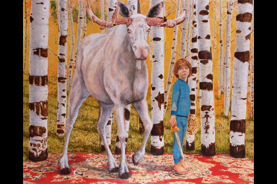 Young Ones by Edmonton artist Cynthia Fuhrer is now on display as part of the painter's exhibit called Splendid String at the Art Gallery of St. Albert until April 27.
CYNTHIA FUHRER/Photo