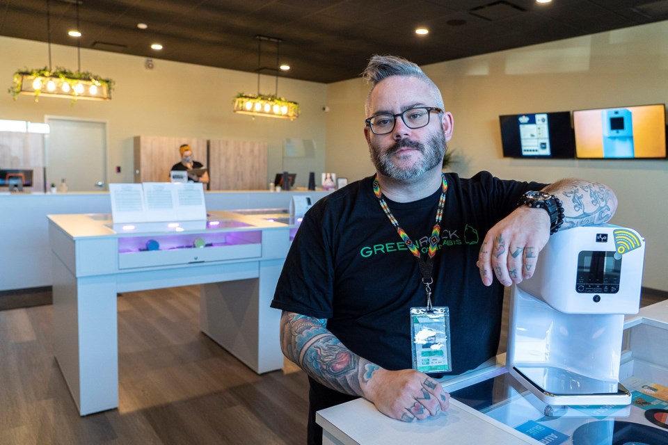 Daniel Huber is both a Red Seal Chef and the interim manager for Green Rock Cannabis in the city's north end. The store recently hosted a cannabis cooking demo and plans another later in August. CHRIS COLBOURNE/St. Albert Gazette