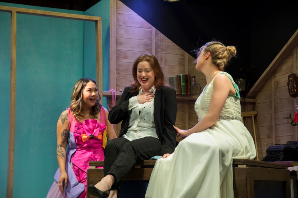 Jelly (Murriel Mapa), Jayne (Wylee Johnston) and JoJo (Allie Connop) share a laugh in Walterdale Theatre’s new production, The Attic, The Pearls and Three Fine Girls, running until April 13.
SCOTT HENDERSON/Photo