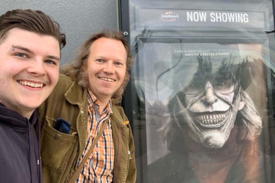 Guest reviewer Jackson Hayes joins his dad, Gazette movie critic Scott Hayes, for a father/son panel review of The Black Phone, now playing at Landmark Cinemas. JACKSON HAYES/Photo