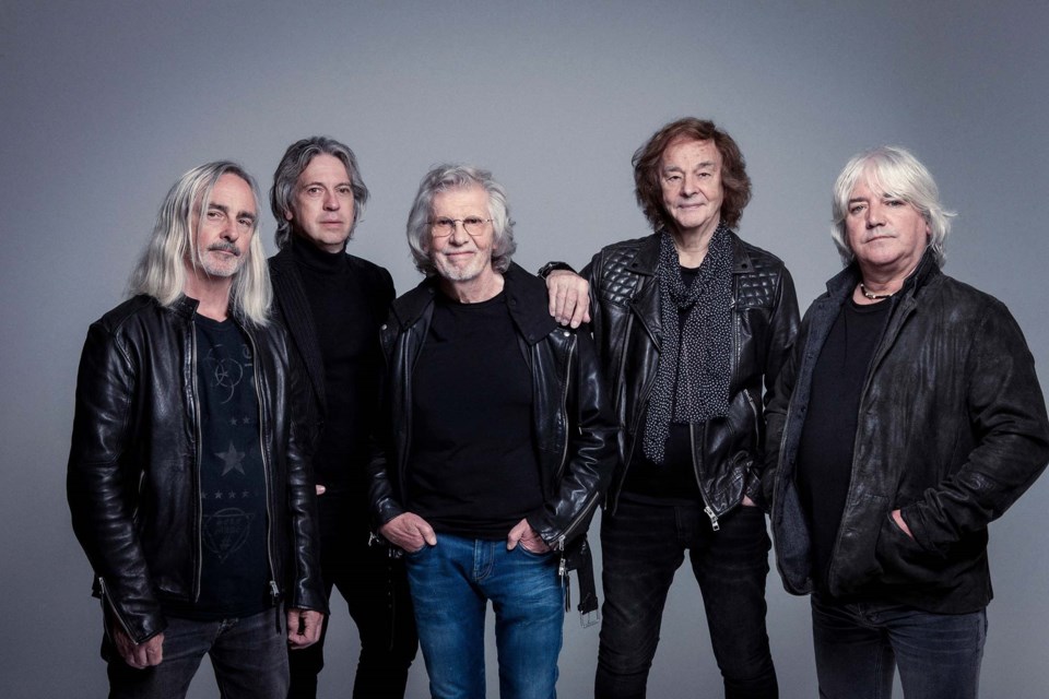 British rock band, The Zombies, headlines the Arden Theatre on Monday, July 11, 2022. From left to right, Tom Tooney, Soren Koch, Rob Argent, Colin Blunstone and Steve Rodford. ALEX LAKE/Photo