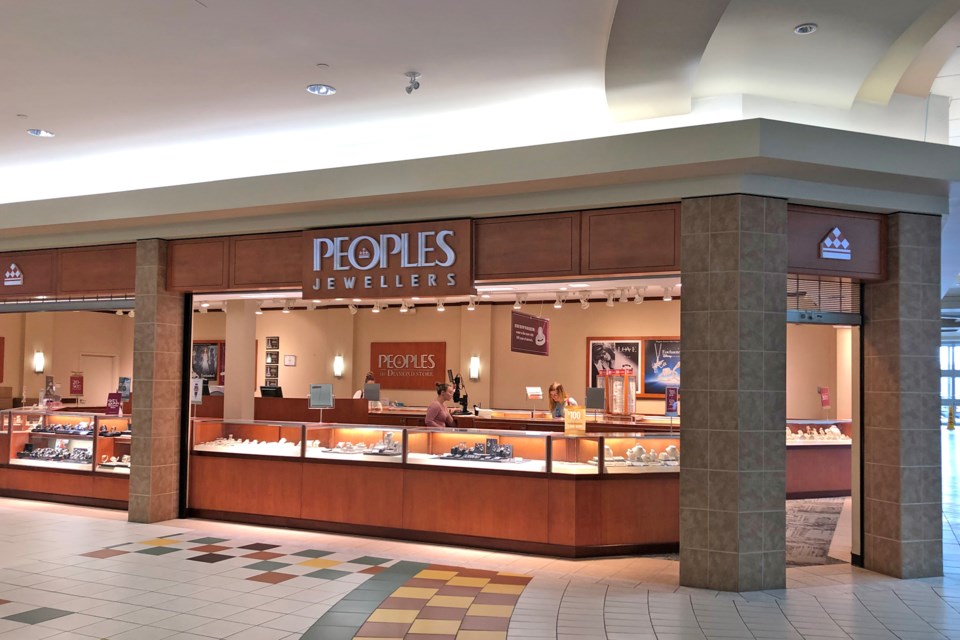 Peoples Jewellers was one of the first businesses to open at the mall 40 years ago. BRITTANY GERVAIS/St. Albert Gazette