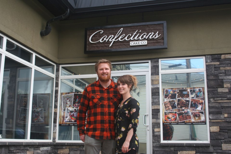 Confections Cake Co. owners Jarrett Delaney and Brittany Allen are disappointed in the lack of clarity in the latest round of provincial restrictions, and the lack of time given for business to respond. ANNA BOROWIECKI/St. Albert Gazette