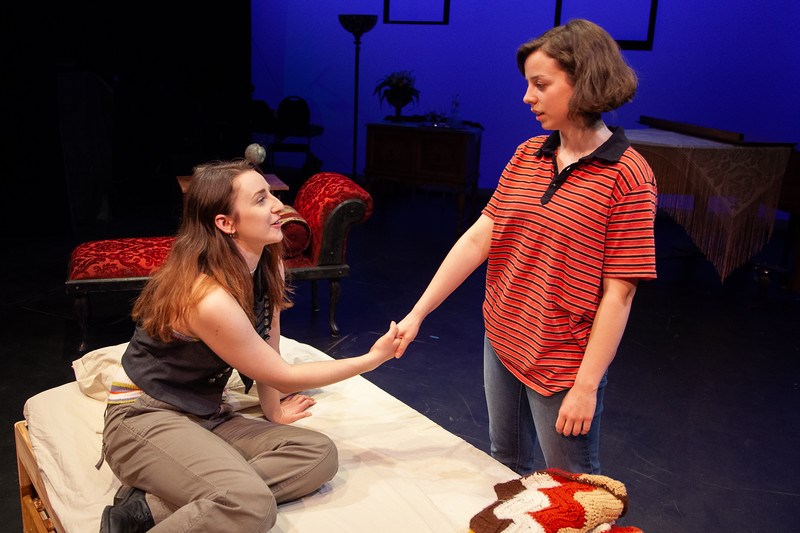 St. Albert actress Karina Cox, left, and Bella King star in Plain Jane Theatre’s Fun Home, playing at Varscona Theatre from April 11 to 20.
MAT BUSBY PHOTOGRAPHY/Photo