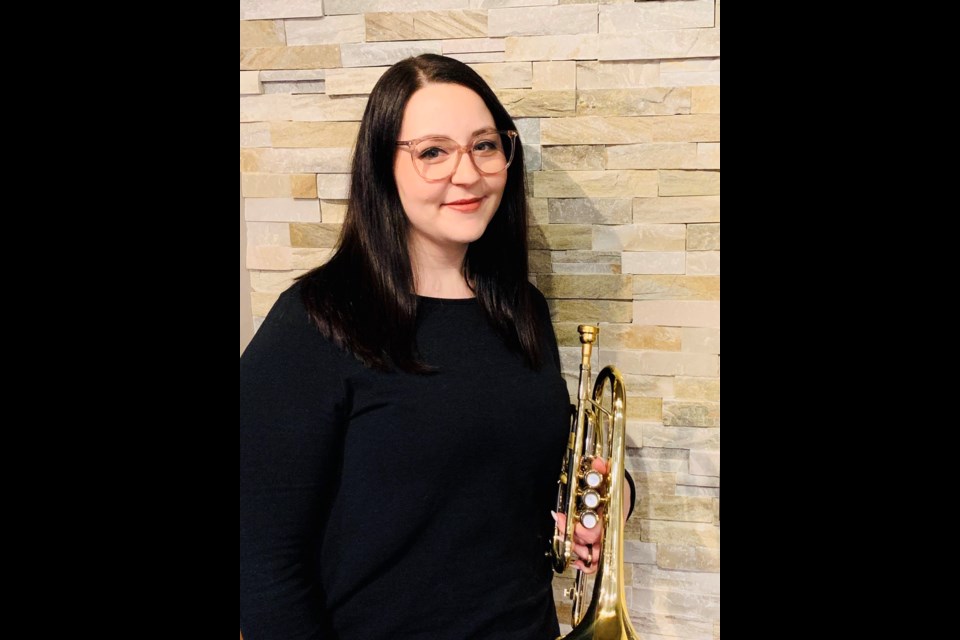 Cornet player Emily Ewing will be the special guest at Mission Hill Brass Band’s final season concert on Sunday, April 14, at St. Albert United Church. 