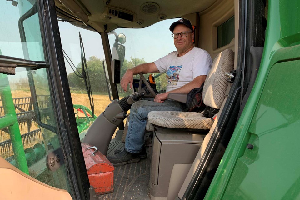 Wayne Groot, who grows multiple types of potatoes, as well as wheat and fava beans, is currently in the middle of harvesting. He hopes to finish by Thanksgiving. JACK FARRELL/St. Albert Gazette