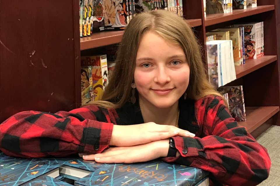 Bari Horn, 11, a student at Sir George Simpson School, was one of 34 young visual artists to have her work included in J. K. Rowling's new book, The Ickabog.