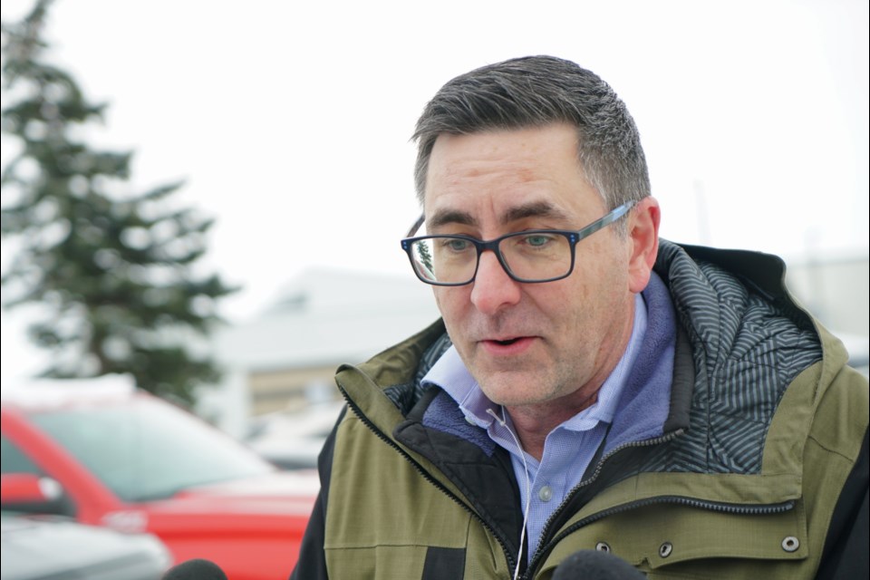 Regan Lefebvre's day job is the senior manager of utilities for the City of St. Albert but Thursday, Dec. 12, RCMP and others took over his workplace, the Jack Kraft recycling plant, and staged a mock mass shooting. Lefebvre volunteered to play one of the casualties.