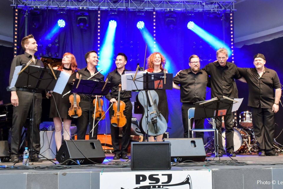 The Obsessions Octet, seen here on tour, have received a nod in the category Jazz Artist of the Year for the Western Canadian Music Awards held Sept. 25 to Oct. 9.