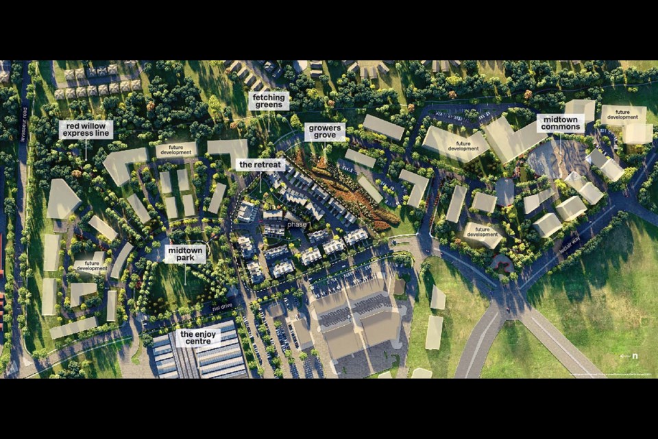 The landscape plan for Averton's Midtown development.