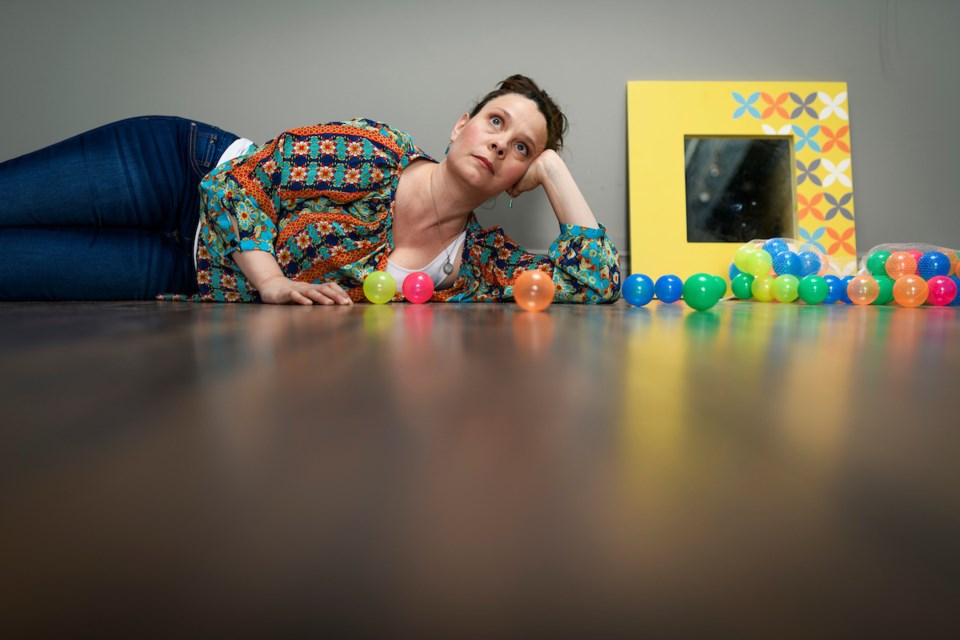 Actress Vanessa Sabourin tackles the controversial and personal  topic of abortion in Northern Lights Theatre's one-woman show, 19 Weeks, opening Friday at the ATB Financial Arts Barns.