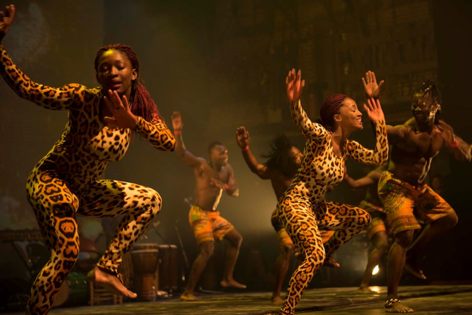 The athletic grace of Kalabanté Production's Afrique en Cirque returns to the Arden Theatre on March 9 and 10, 2021. SUPPLIED/Photo