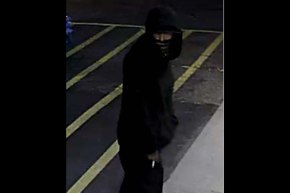Pictured is one of two suspects Morinville RCMP are looking to identify after the Sunday morning break and enter at the Home Hardware in Morinville. SUPPLIED/Photo