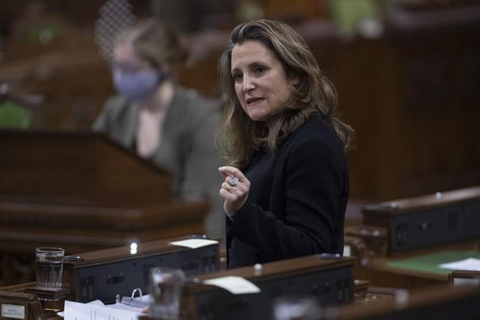 cp freeland spending deficit