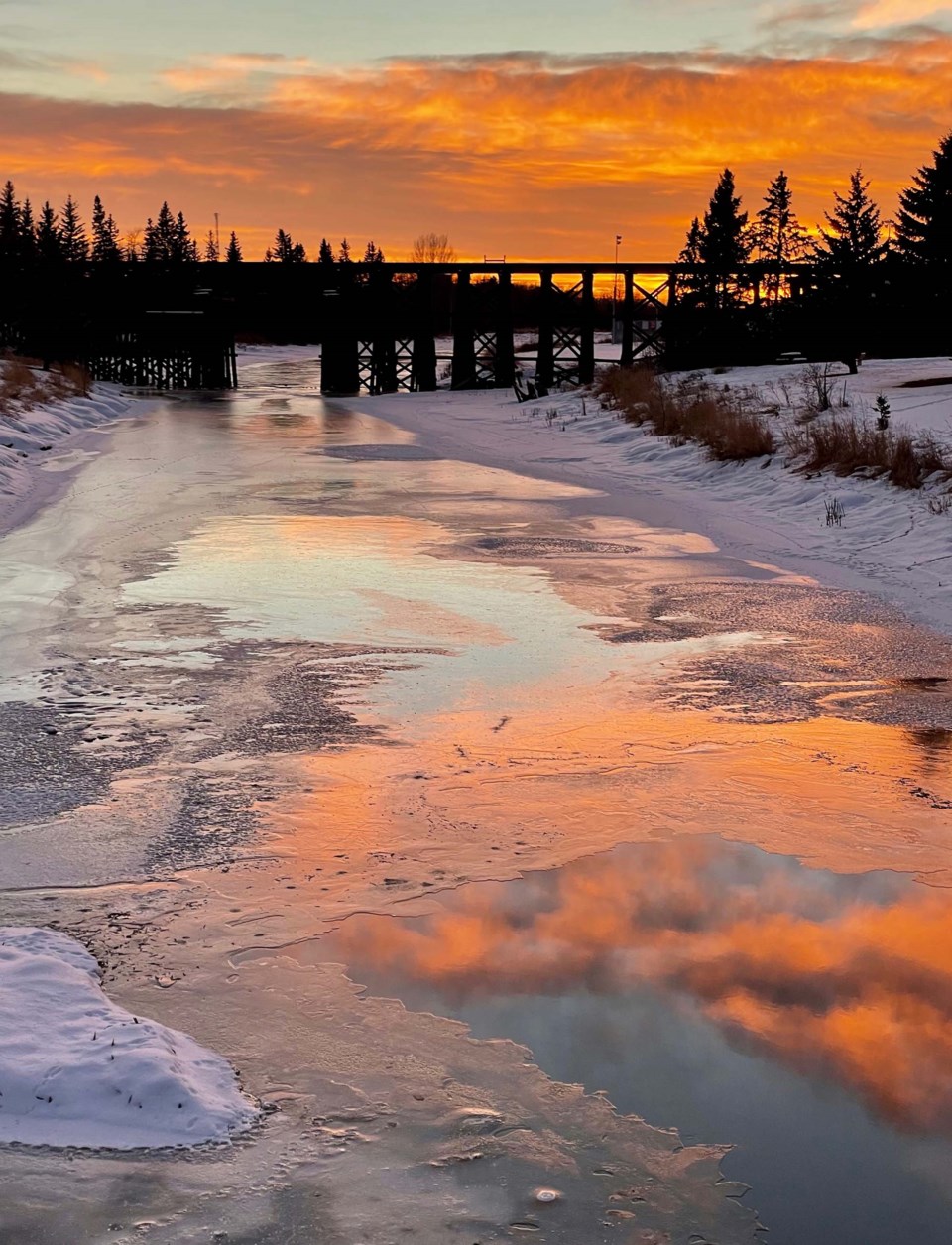 Doug Ridgeway Children's Bridge Dec 5 sunset