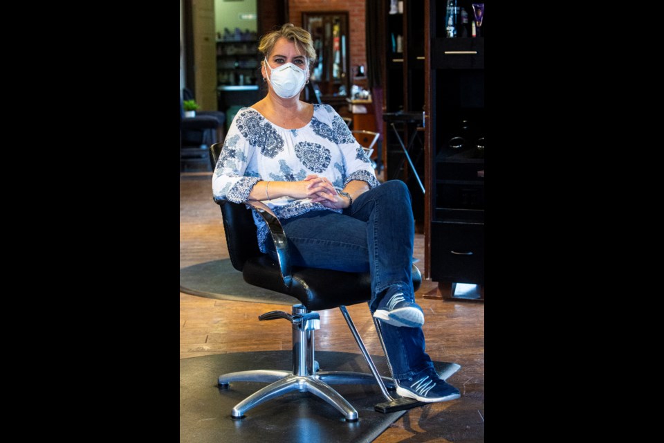 Diane Chong, the owner of Studio 107 in Inglewood and also a veteran stylist, says she is excited to reopen her salon next week, though the new safety procedures for staff and customers will take some getting used to. CHRIS COLBOURNE/St. Albert Gazette