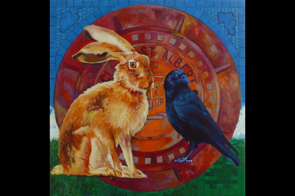 The Crow and The Hare by the late VASA artist Carla Beerens. She is the subject of the new retrospective exhibit opening this week. CARLA BEERENS/Photo