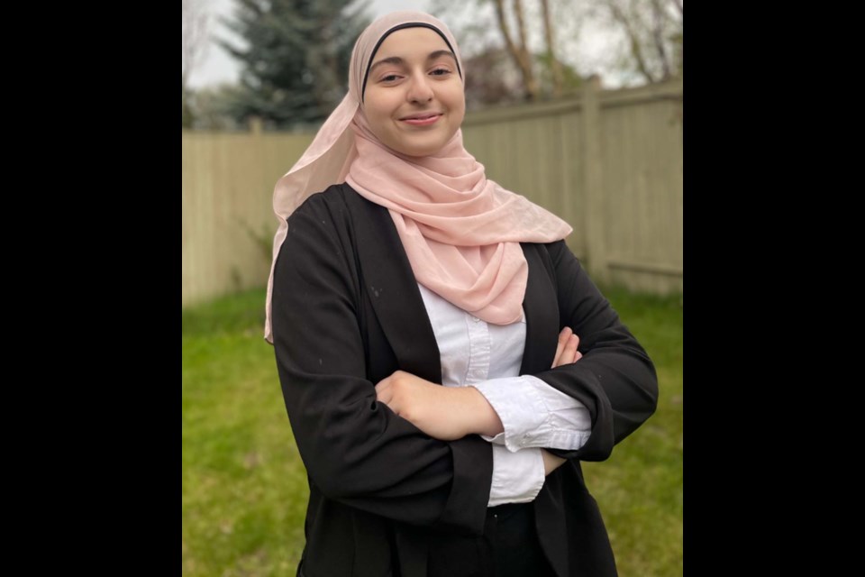 St. Albert's Fatima Faisal went into the WISEST program thinking her heart was set on biomedical engineering, but after six weeks of research she's become interested in all kinds of engineering disciplines. SUPPLIED/Photo