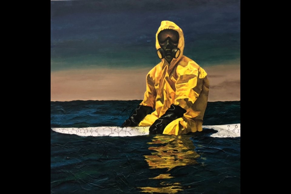 St. Albert Catholic high school student Mary Babichuk won the Elsa Zahar Award for the second year in a row, this time for Toxic Wave. She will be the featured artist in the Arden Theatre's Youth Gallery for the month of June. MARY BABICHUK/Photo