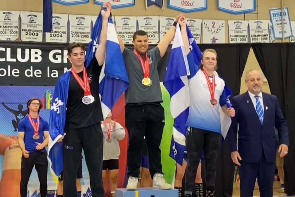 Jaxon Severo, 17, won two gold medals and a silver at the 2022 Junior National Championships for weightlifting earlier this month.