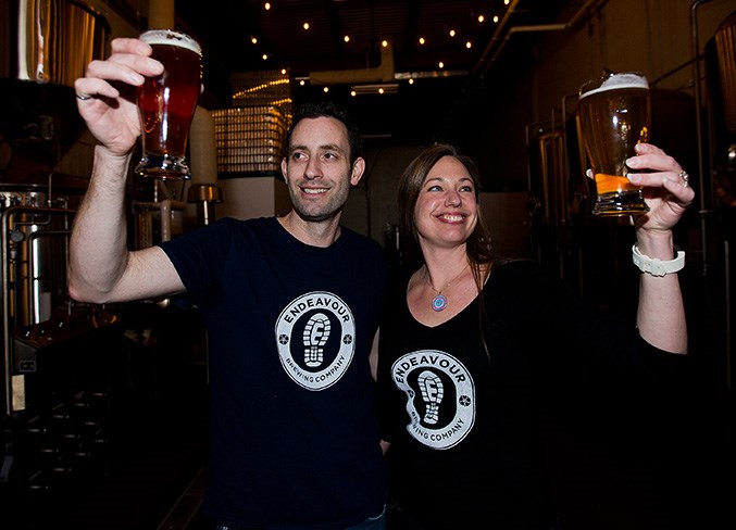Matt and Georgia Atkins are the owners of Endeavour Brewing Company in St. Albert and will be showing their wares at the up coming Edmonton Beer Fest. CHRIS COLBOURNE/St. Albert Gazette
