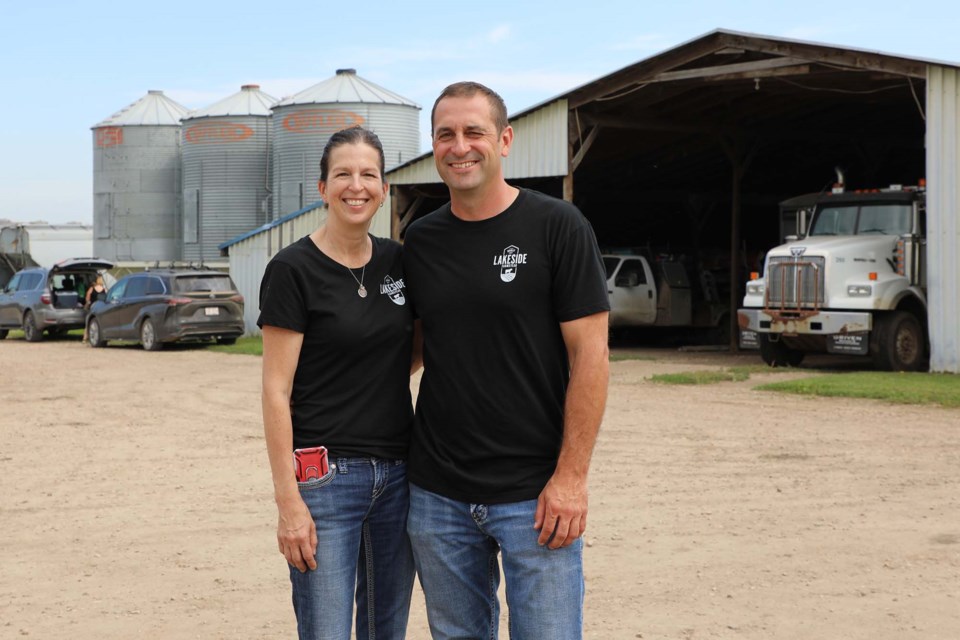 Coralee and Jeff Nonay of Lakeside Farmstead joined Alberta Open Farm Days on Aug. 13, to connect people with their farm. JESSICA NELSON/St. Albert Gazette