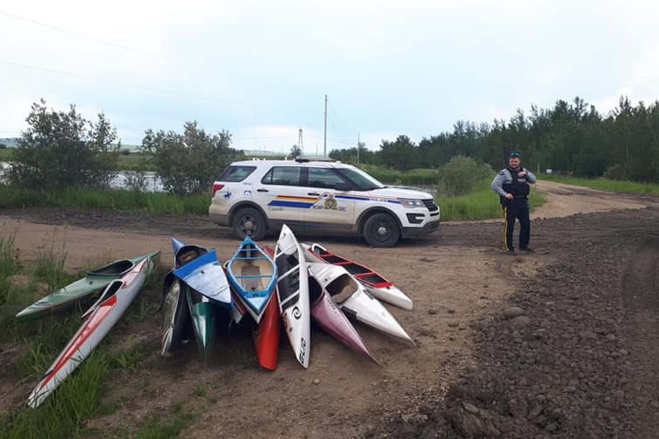 The St. Albert Canoe and Kayak Club recovered most of their canoes about a month ago near Thorsby when someone reported their discovery to the RCMP. ZAK MAHMOUDI/Photo 