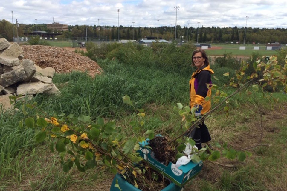 Jill Cunningham, the driving force behind the St. Albert Edible Garden Tour running July 31, will meet participants at St. Albert's food forest just off Meadowview Drive. 