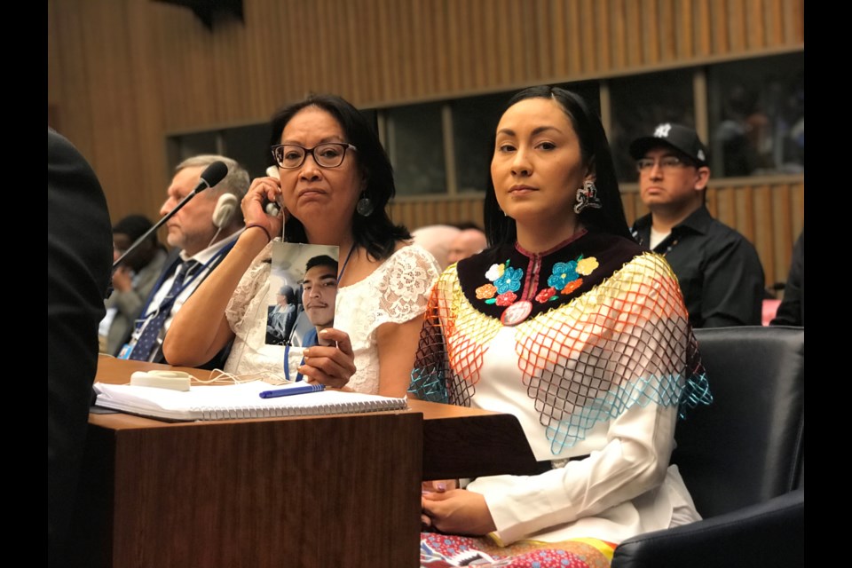 Debbie Baptiste and Jade Tootoosis with a photo of Colten Boushie. A new documentary called We Will Stand Up looks back at the circumstances surrounding the young Saskatchewan man's shooting death in 2016, and the controversial verdict that revealed problems in the country's judicial system. The film will be screened at Metro Cinema on June 1 and 2. DOWNSTREAM FILMS and NATIONAL FILM BOARD OF CANADA/Photo
