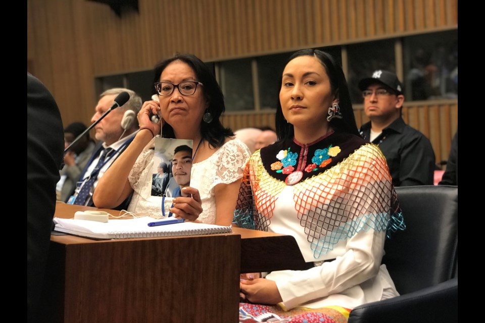 Debbie Baptiste and Jade Tootoosis with a photo of Colten Boushie. A new documentary called We Will Stand Up looks back at the circumstances surrounding the young Saskatchewan man's shooting death in 2016, and the controversial verdict that revealed problems in the country's judicial system. The film will be screened at Metro Cinema on June 1 and 2. DOWNSTREAM FILMS and NATIONAL FILM BOARD OF CANADA/Photo