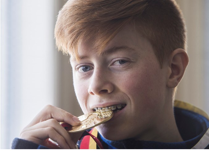 GOLD MEDALLIST – St. Albert figure skater Matthew Newnham took a big bite out of the competition as the novice men’s gold medallist at the Canada Winter Games. Newnham, 16, overcame a fourth-place showing in the short program to win the long program by a large margin to finish first overall. The Ice Palace Figure Skating Club member is the 2019 novice bronze medallist at nationals, plus the 2018 pre-novice Canadian champion and the recipient of the Alberta/Northwest Territories/Nunavut Competitive Skater of the Year Award. 
CHRIS COLBOURNE/St. Albert Gazette