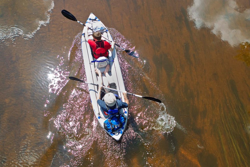 kayakers under bridge-CC-6318 CC