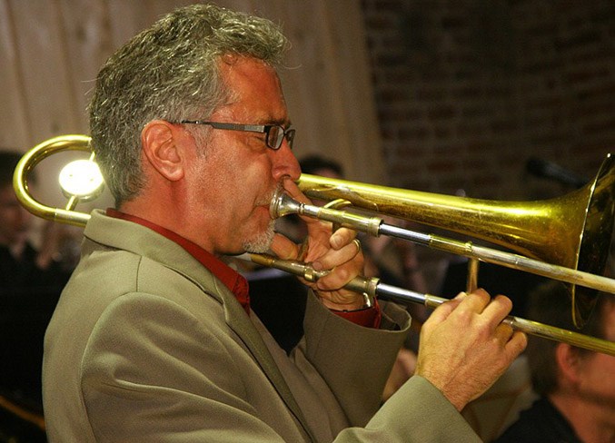 Allen Jacobson, band leader of the Cosmopolitan Jazz Orchestra, is revving up the troops for another concert at Old Strathcona Performing Arts Centre on Saturday, March 16.