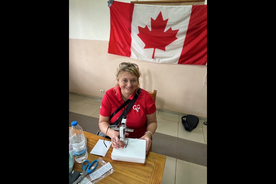 Kim Bugera on the vision care trip