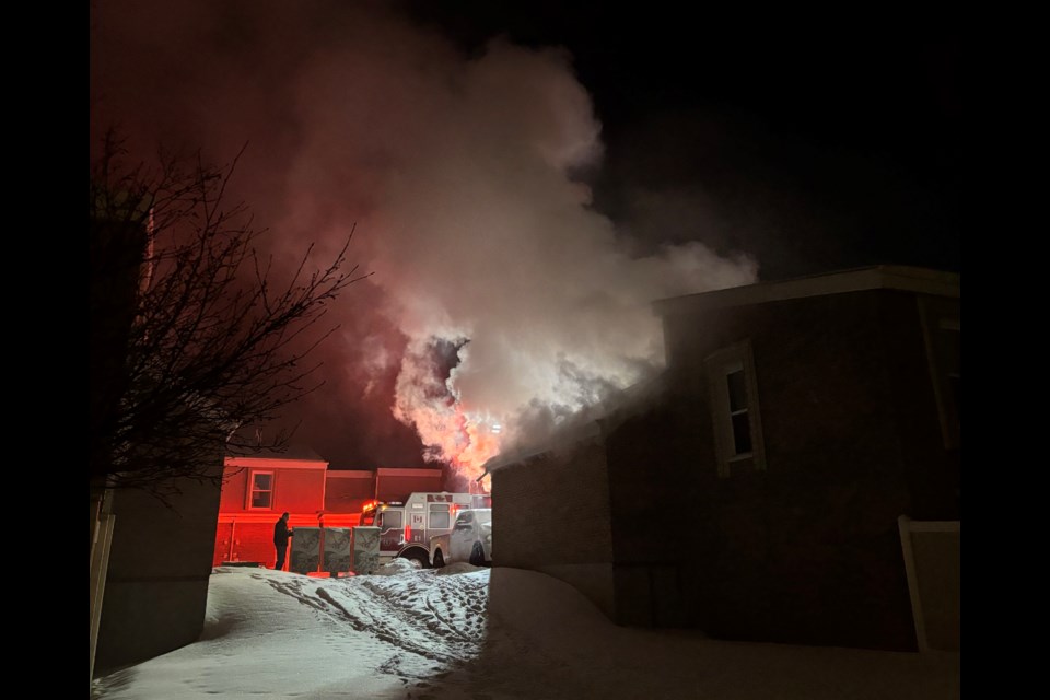 St. Albert Fire Services respond to a fire in Grandview Ridge Dec. 23.